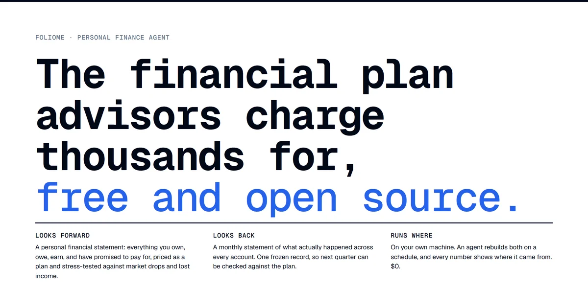 The Financial Plan Advisors Charge Thousands For, Free and Open Source